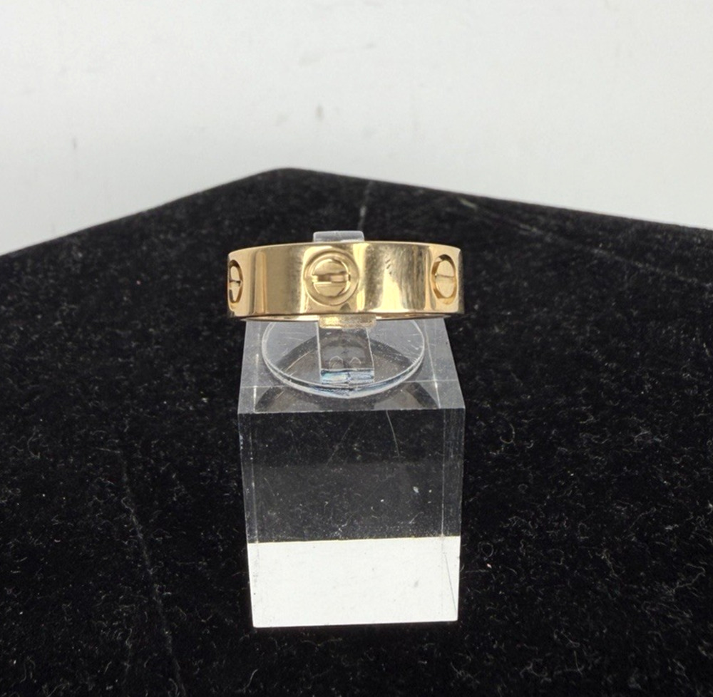 Cartier LOVE Classic Ring in 18K Yellow Gold Size 7 (54)